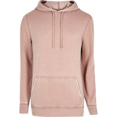 Pink burnout hoodie